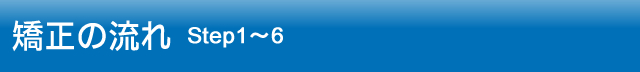 矯正の流れ Step1～6